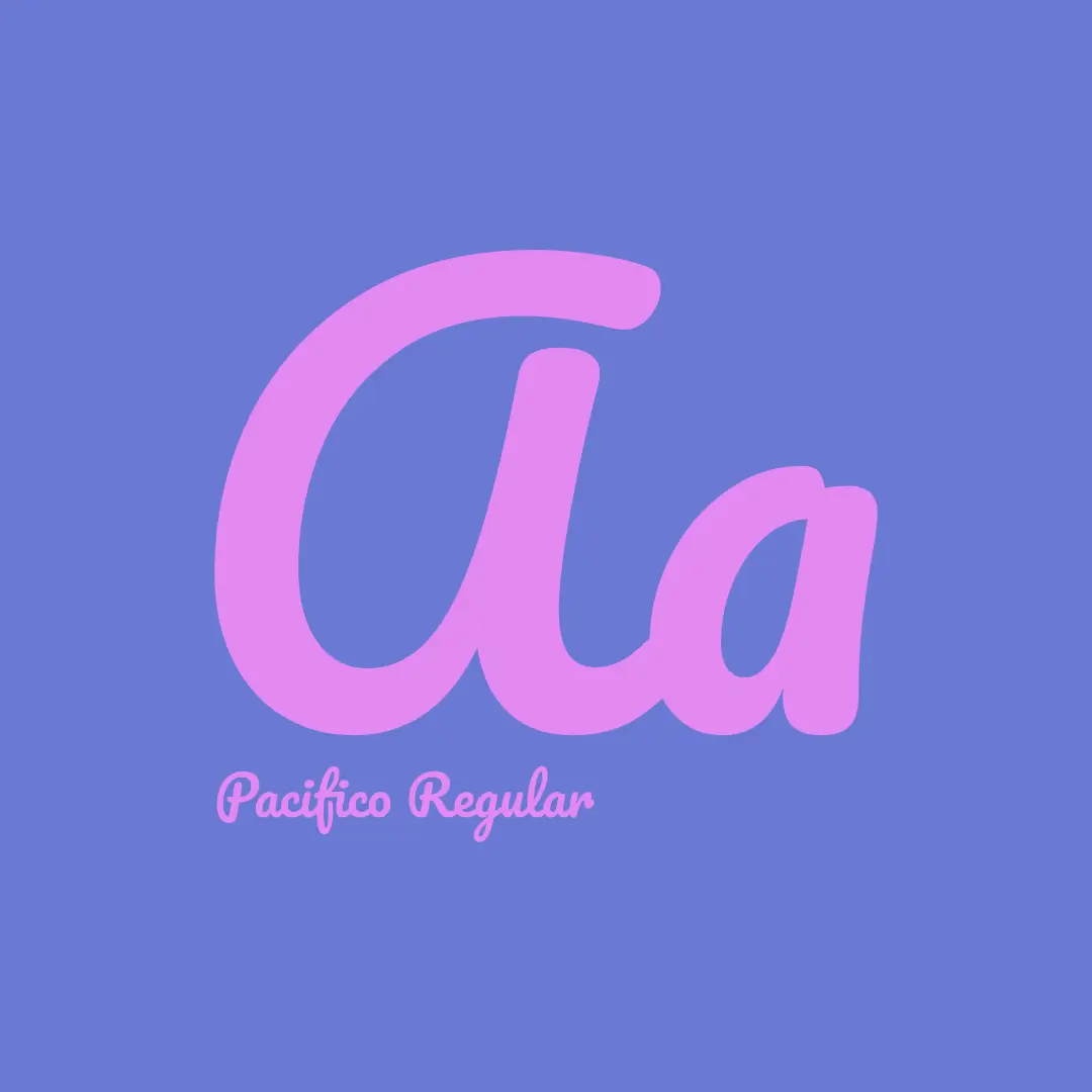 Example of Pacifico Regular font