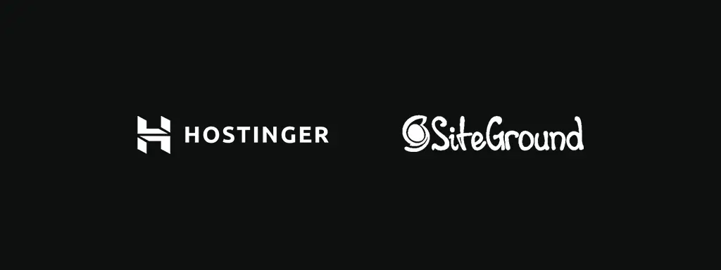 Hostinger and SiteGround's logos