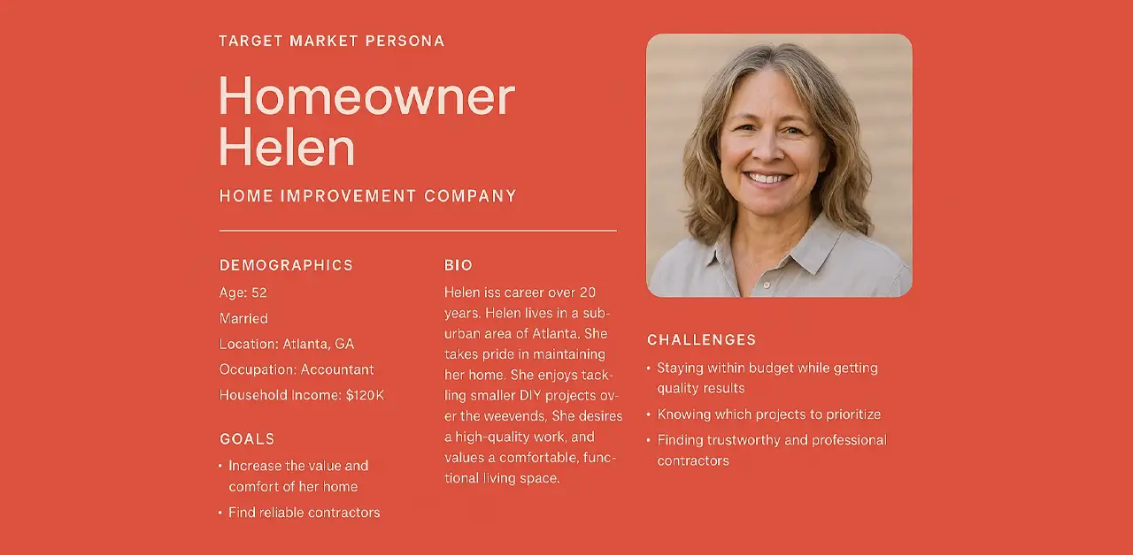 Example of a target market persona