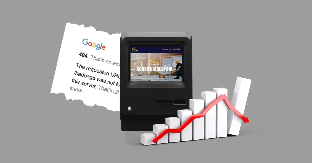 Bad website design that is creating errors and reducing sales potential