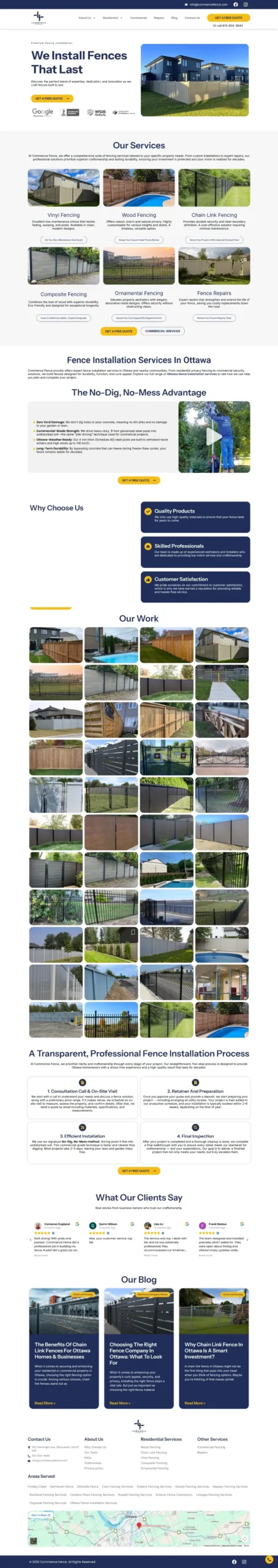 Fencing Company Conversion Rate Optimization